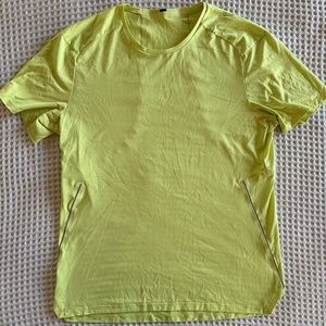 Neon Yellow lulu Men's Running Shirt